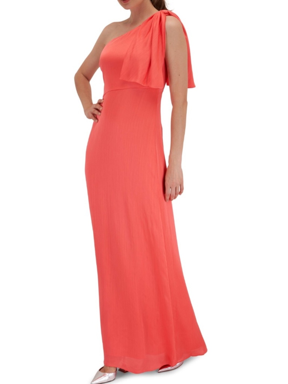 Sachin + Babi Chelsea One-Shoulder Coral Dress